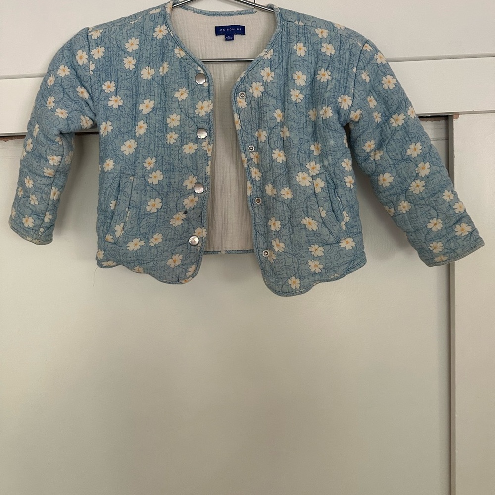 Maison Me Blue Floral Kids Jacket
